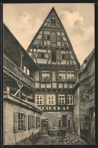 AK Dinkelsbühl, Partie in Hezels Hof