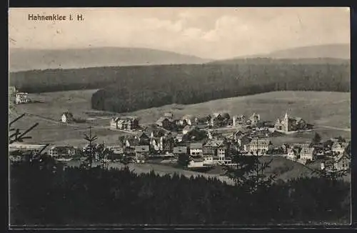 AK Hahnenklee i. H., Ortsansicht aus der Vogelschau