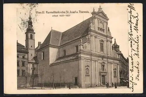 AK Wien, Karmeliterkirche St. Josef u. Theresia, erbaut 1623-1627