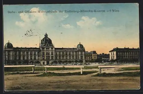 AK Wien, Stabs- und Offiziers-Wohngebäude der Erzherzog-Albrechts-Kaserne