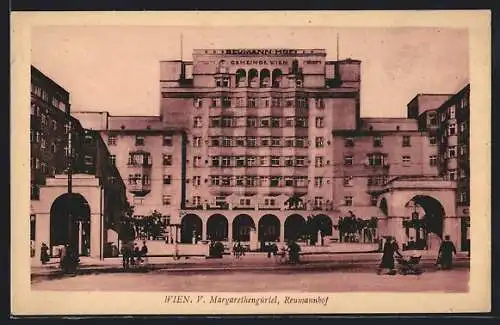 AK Wien, Gemeindebau Reumannhof am Margaretengürtel
