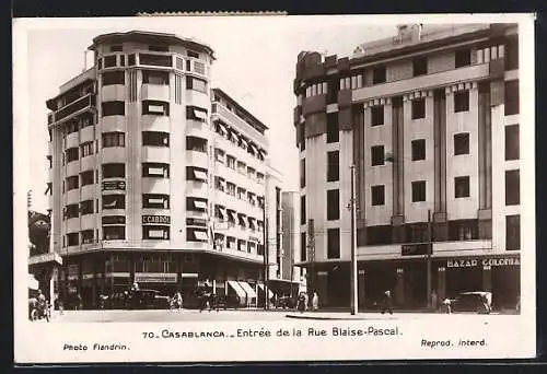 AK Casablanca, Entrée de la Rue Blaise-Pascal