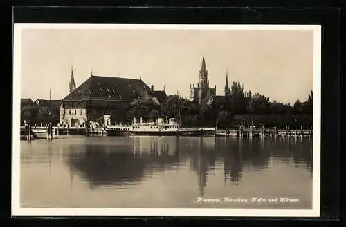 AK Konstanz, Konzilium, Hafen u. Münster
