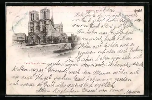 AK Paris, Notre-Dame de Paris