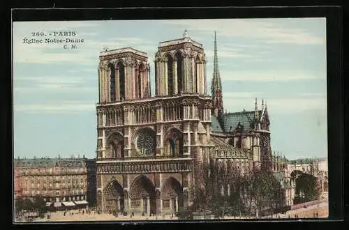 AK Paris, Église Notre-Dame