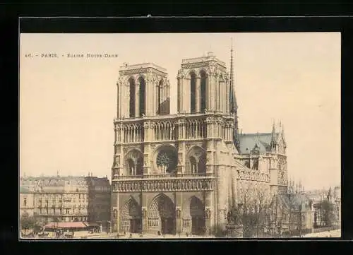 AK Paris, Église Notre-Dame
