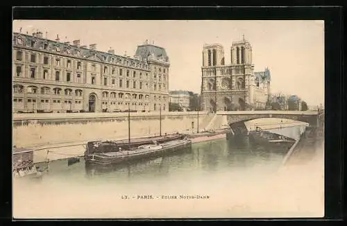 AK Paris, Église Notre-Dame