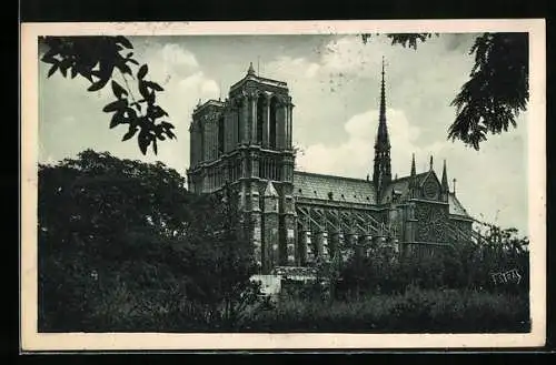 AK Paris, Cathédrale Notre-Dame