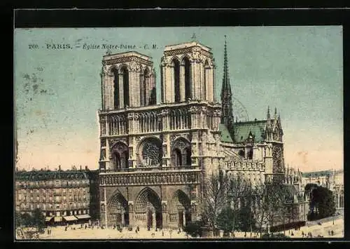 AK Paris, Église Notre-Dame