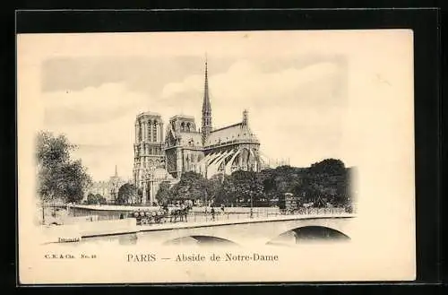 AK Paris, Abside de Notre-Dame