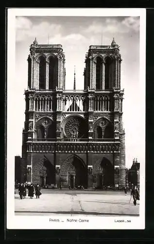 AK Paris, Cathédrale Notre-Dame