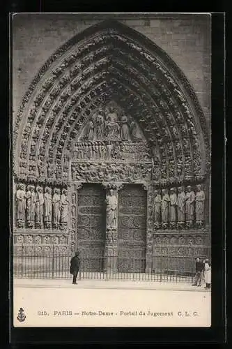 AK Paris, Notre-Dame, Portail du Jugement