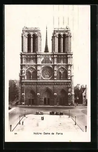 AK Paris, Cathédrale Notre-Dame