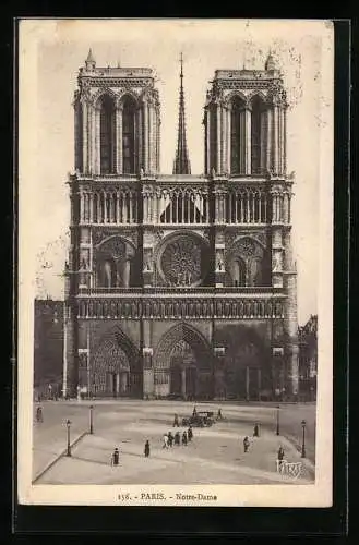 AK Paris, Cathédrale Notre-Dame