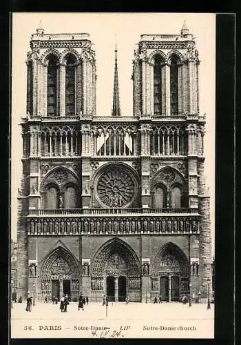 AK Paris, Cathédrale Notre-Dame