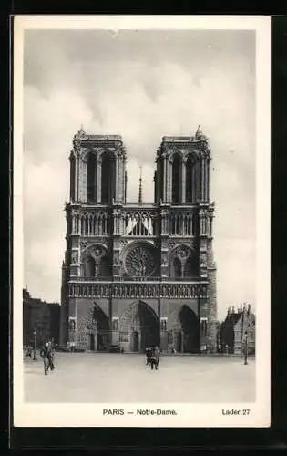AK Paris, Cathédrale Notre-Dame