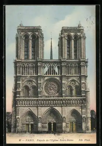 AK Paris, Cathédrale Notre-Dame