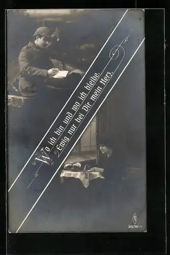 Foto-AK PFB Nr. 3578 /1: Junges Paar beim Briefwechsel