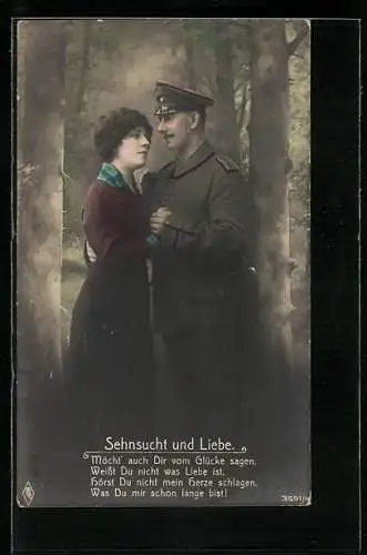 Foto-AK PFB Nr. 3591 /4: Soldat beim Abschied