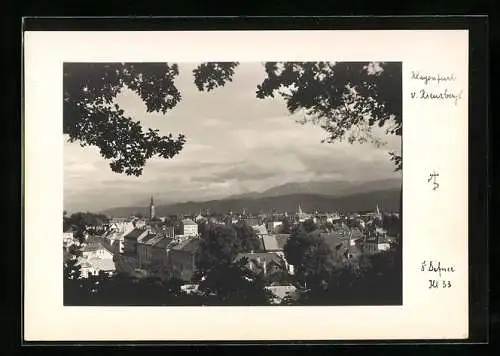 Foto-AK Adalbert Defner: Klagenfurt, Ortsansicht v. Kreuzbergl