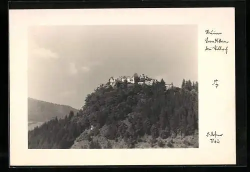 Foto-AK Adalbert Defner: Villach, Ruine Landskorn