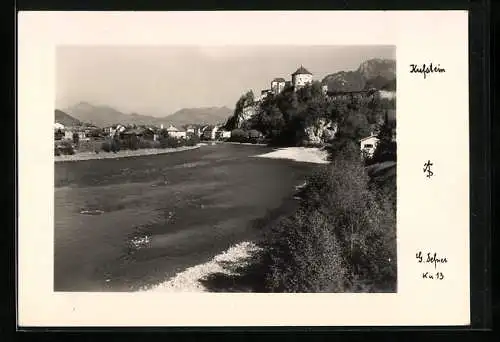 Foto-AK Adalbert Defner: Kufstein, Blick über das Wasser