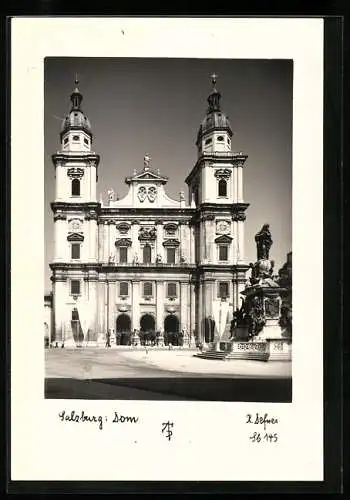Foto-AK Adalbert Defner: Salzburg, Blick auf den Dom