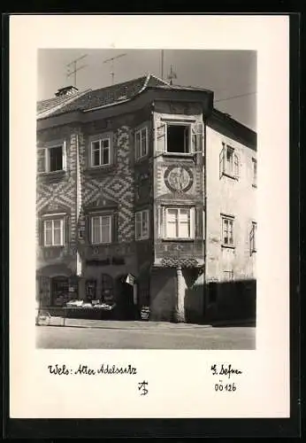 Foto-AK Adalbert Defner: Wels, Alter Adelssitz