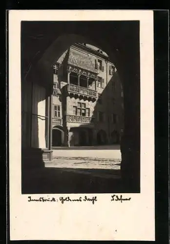 Foto-AK Adalbert Defner: Innsbruck, Goldenes Dachl