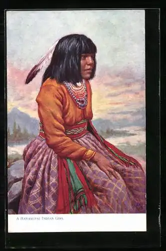 AK A Havasupai Indian Girl - Indianer