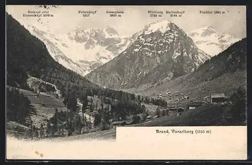 AK Brand, Totalansicht mit Bergpanorama