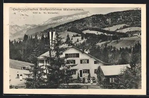 AK Riezlern /Kleinwalsertal, Grenzwirtshaus Walserschanz