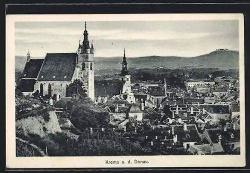 AK Krems a. d. Donau, Blick über die Dächer