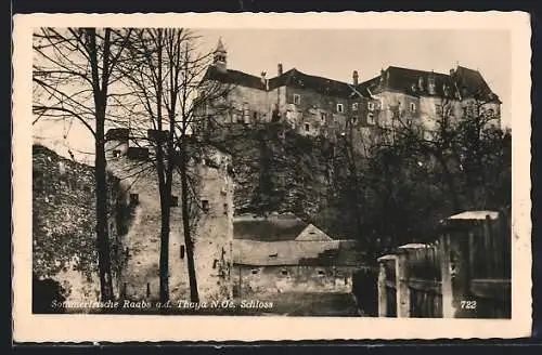 AK Raabs a. d. Thaya, Blick auf das Schloss