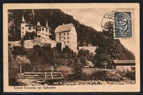 AK Nassereith /Tirol, Blick auf Schloss Fernstein