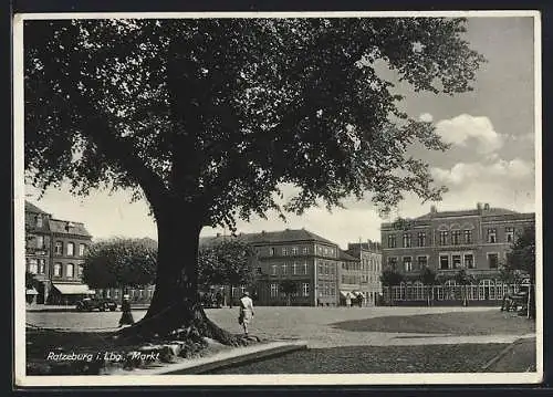 AK Ratzeburg i. Lbg., Blick auf den Marktplatz