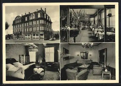 AK Lünen /W., Bahnhofs-Hotel J. Rensmann