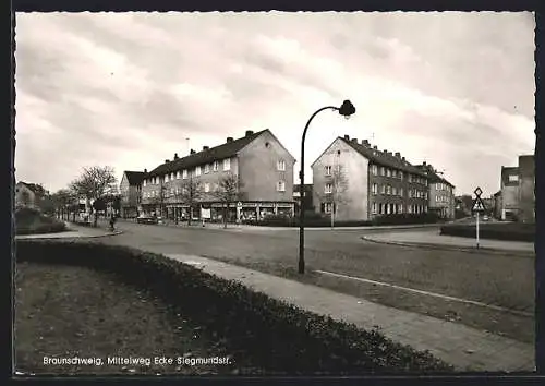 AK Goslar, Mittelweg Ecke Siegmundstrasse