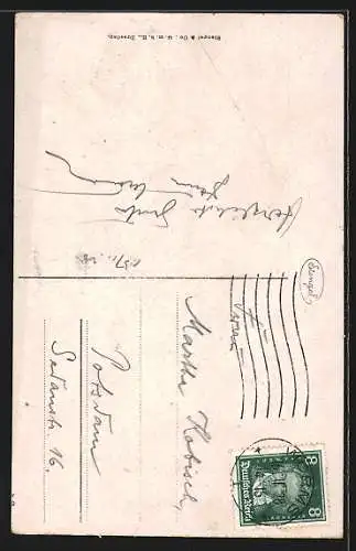 AK Worms, Hagenstrasse mit Blick auf den Dom