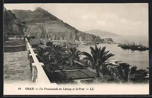 AK Oran, La Promenade de Létang et le Port