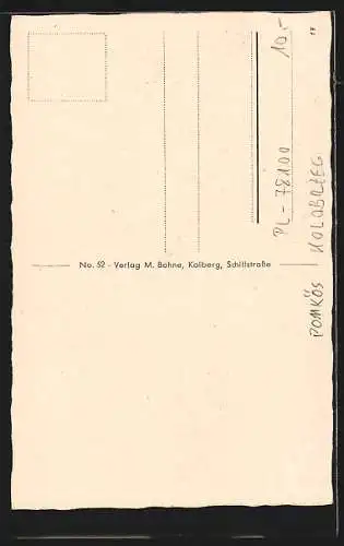 AK Kolberg, Nettelbeck und Gneisenau-Denkmal