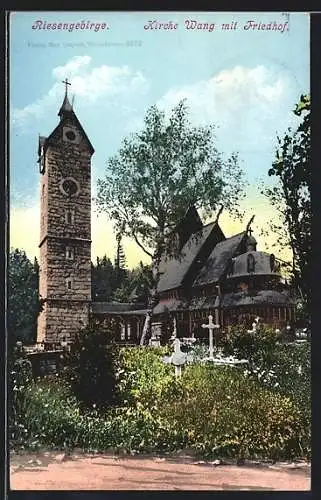 AK Brückenberg, Kirche Wang mit Friedhof