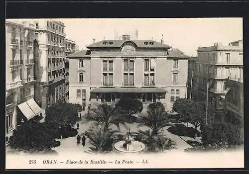 AK Oran, Place de la Bastille, La Poste