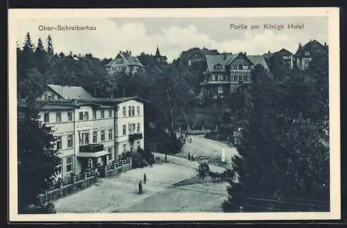AK Ober-Schreiberhau, Partie am Königs-Hotel