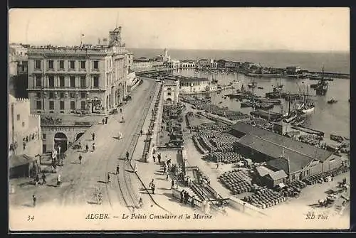 AK Alger, Le Palais Consulaire et la Marine