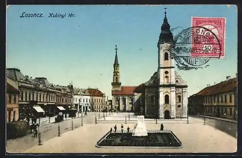 AK Losoncz, Kubinyi ter., Kostol, Namestie