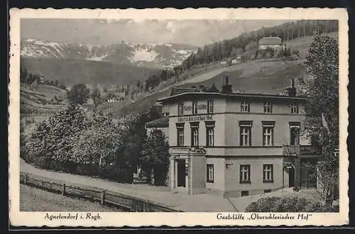 AK Agnetendorf i. Rgb., Gaststätte Oberschlesischer Hof