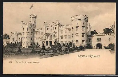 AK Sibyllenort, Ansicht vom Schloss