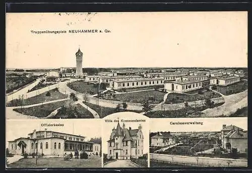 AK Neuhammer a. Queis, Truppenübungsplatz, Offizierskasino, Garnisonsverwaltung