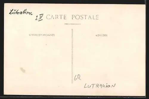 AK Lutrakion, Häuser am Wasser